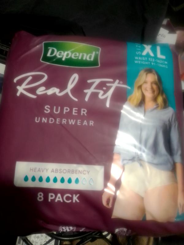 Buy Depend Real Fit Incontinence Underwear Regular Women Extra