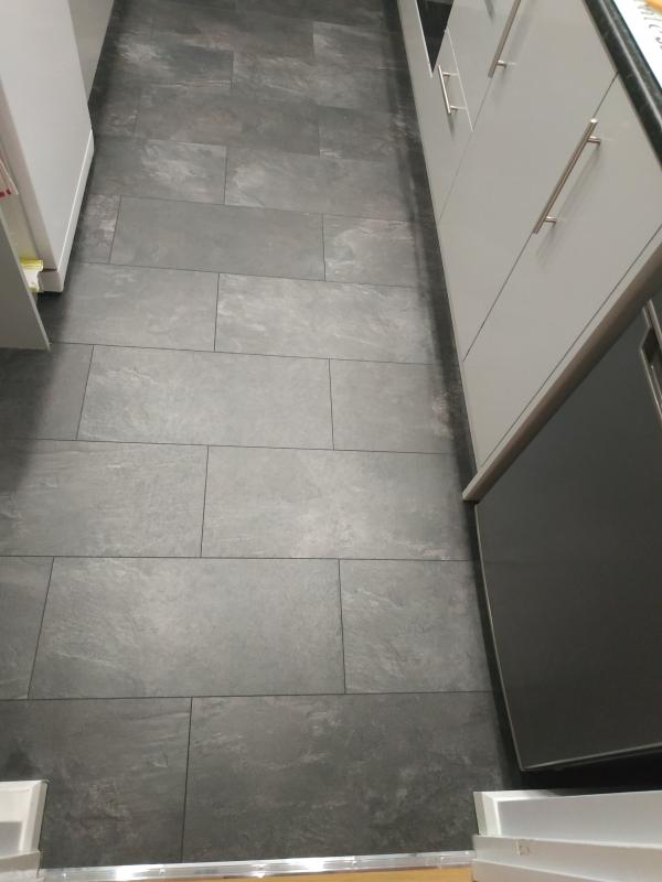Harmonia Black Slate Tile Effect Laminate Flooring Floor Roma