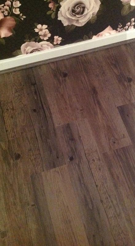 Colours Dark Grey Oak Effect Self Adhesive Vinyl Plank 0 97m