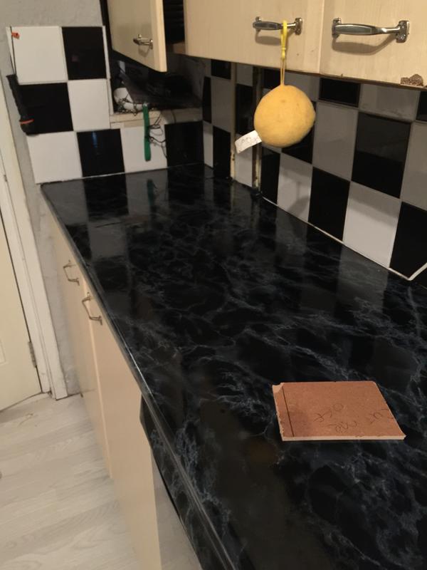 D C Fix Marmi Black Marble Effect Self Adhesive Film L 2m W