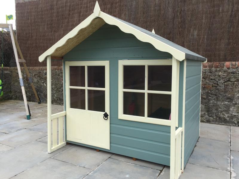 b and q wooden playhouse