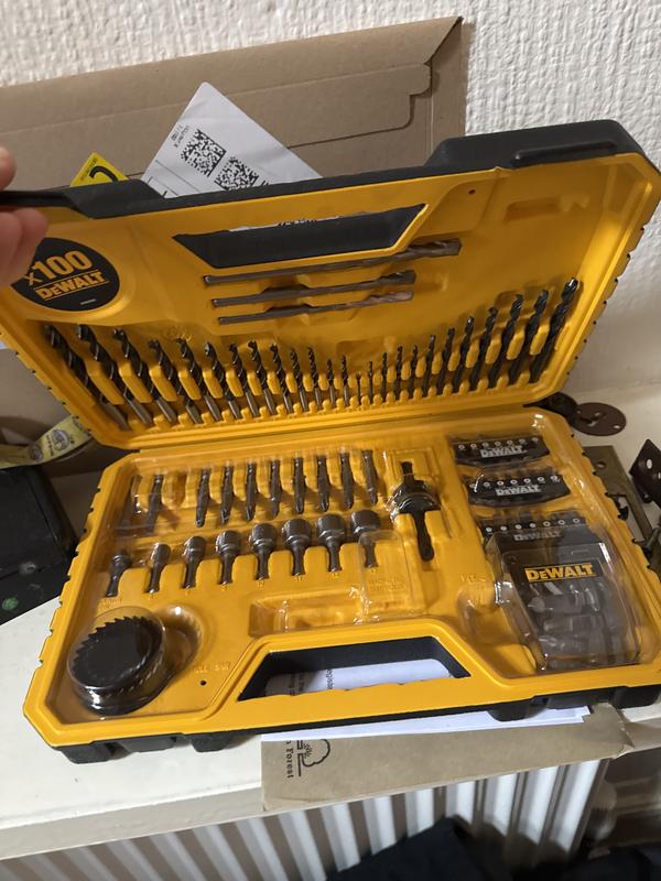 DeWalt 100 piece Multi purpose Drill bit set DT71563 QZ DIY at B Q
