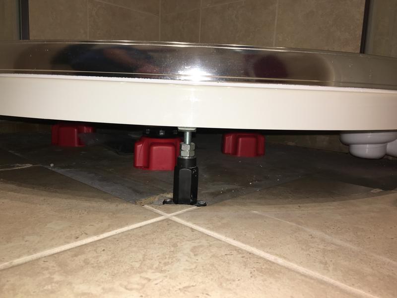 B&Q Easy Plumb Riser kit feet legs feets for shower tray enclosure door