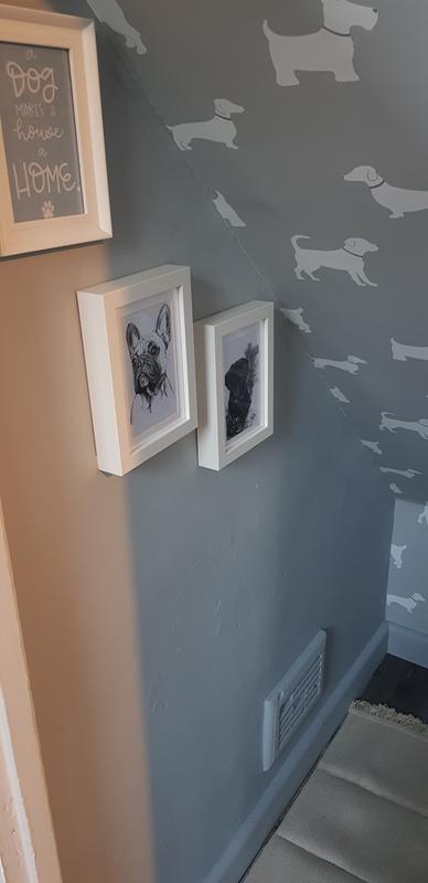 Colours Pooch Grey Dogs Mica Effect Smooth Wallpaper Diy At B Q