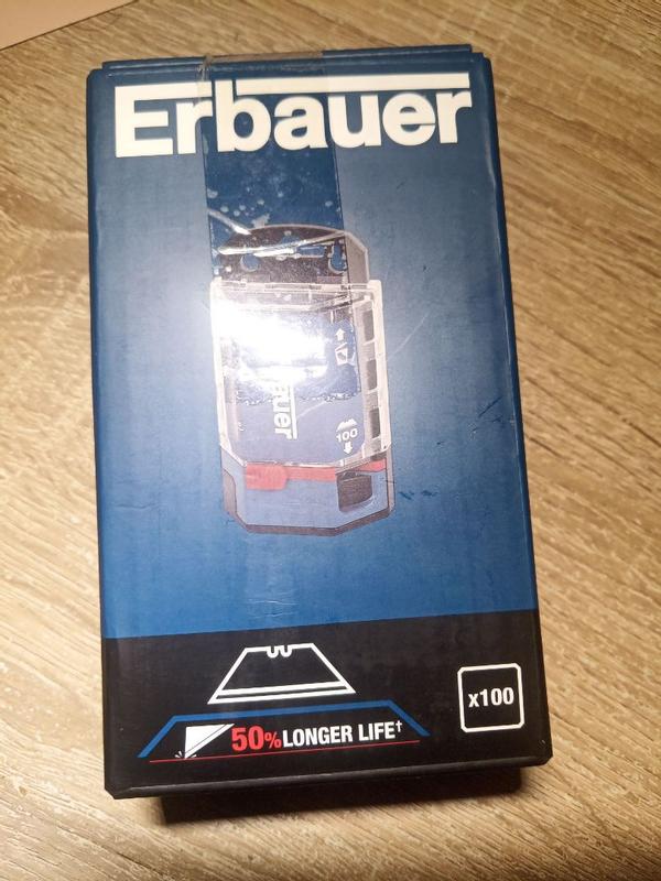 Erbauer 18mm Replaceable Knife blade, Pack of 100 | Tradepoint