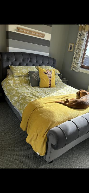 Ellis Fabric Upholstered Bed Frame Dreams
