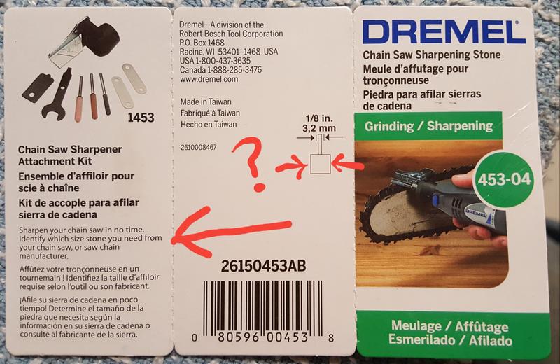 Stone diameter missing from packaging