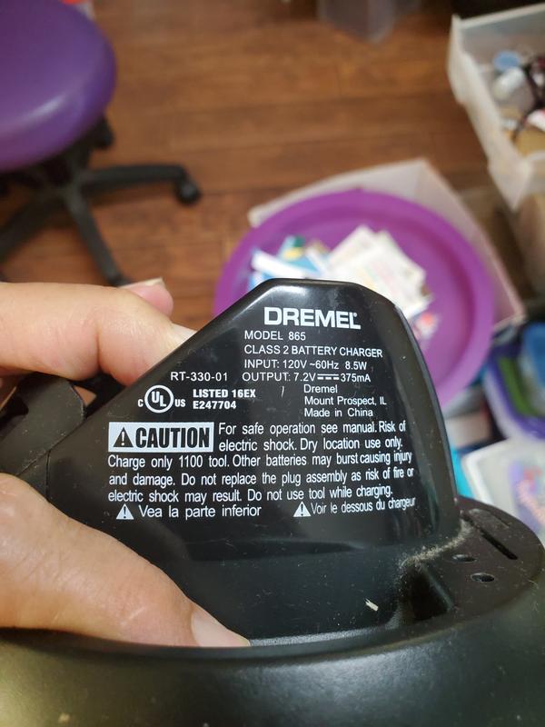 Sorry cannot find the dremel.  It's somewhere in my crfty mesd.