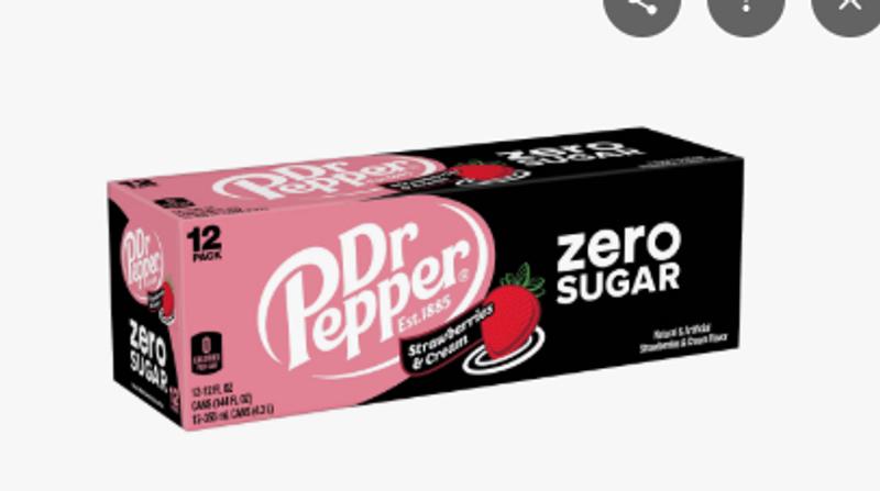 zero suger staw berry's and cream diet Dr pepper