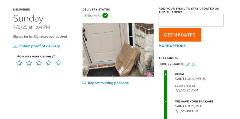 Photo submitted with review of product