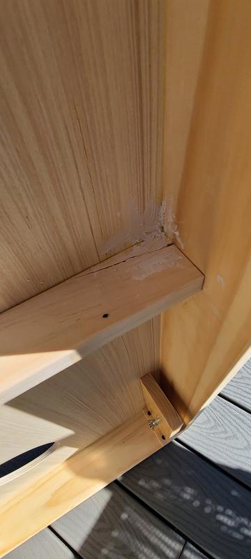 Photo submitted with review of product