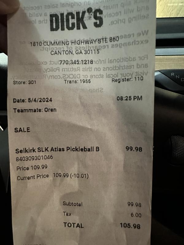 Photo submitted with review of product