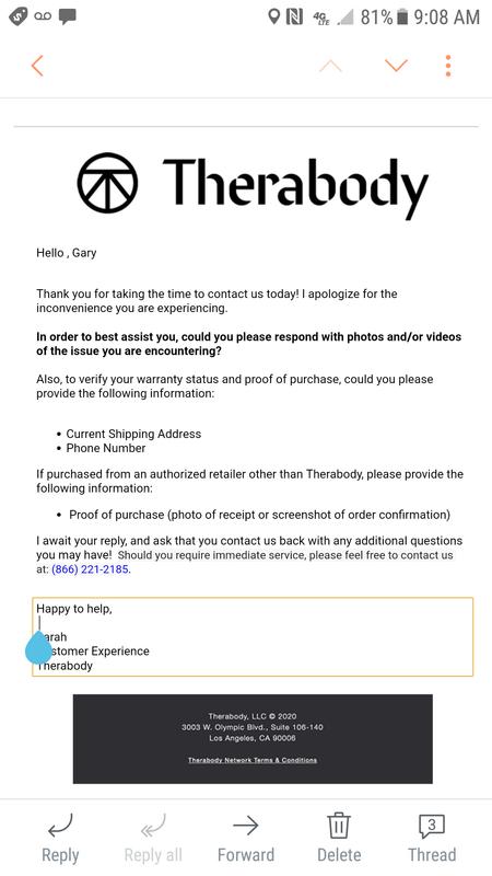 Photo submitted with review of product