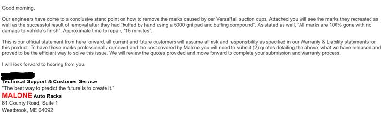 Photo submitted with review of product