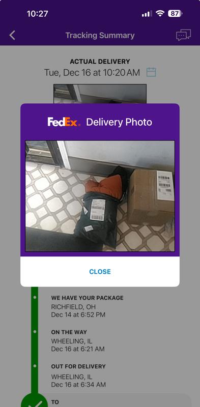 Photo submitted with review of product