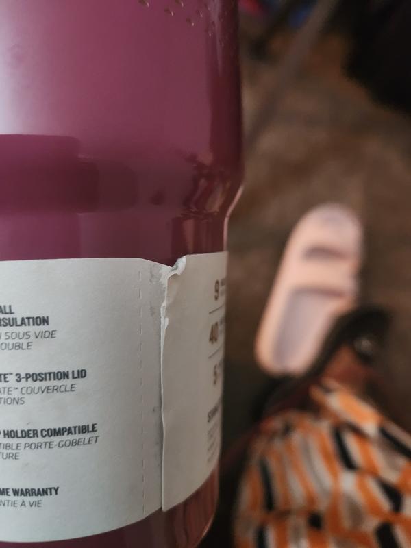 Photo submitted with review of product