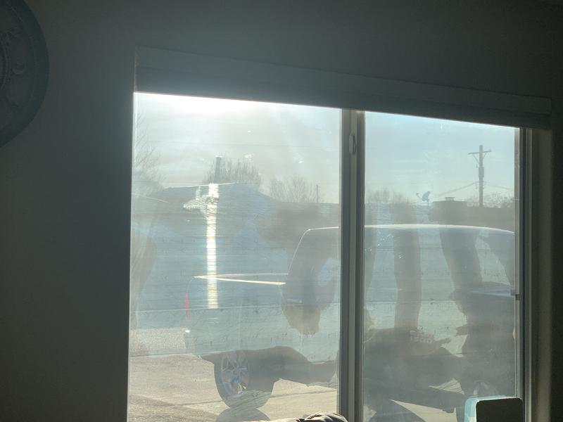 White residue.  Appears dirty