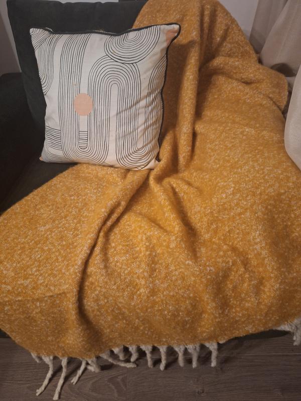 Mustard discount throw dunelm