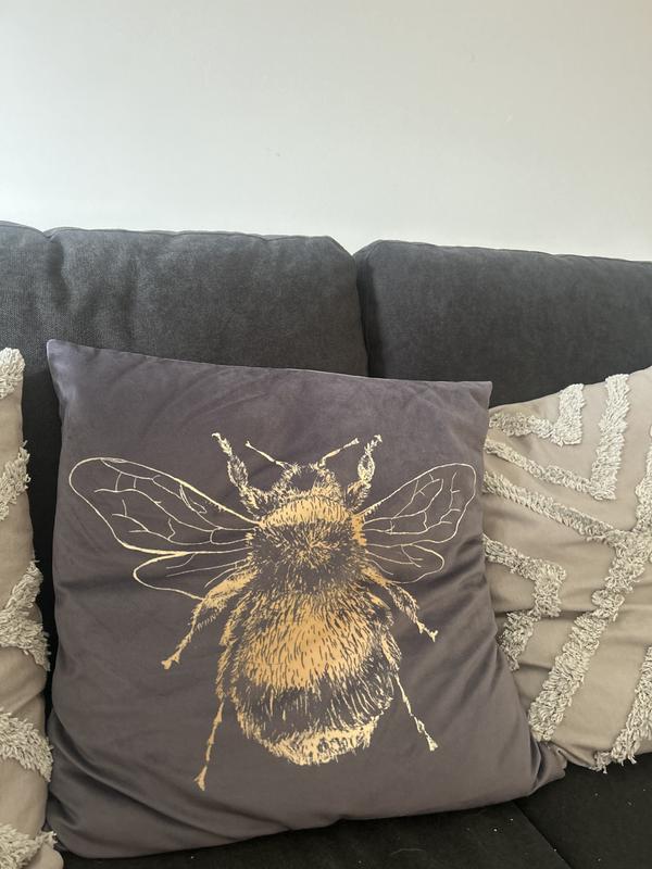 Gold Bee Cushion Dunelm