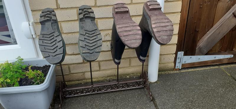 Cast Iron Outdoor Welly Boot Holder Dunelm