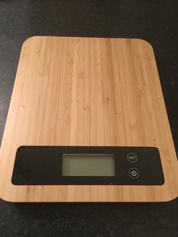 Dunelm Bamboo Electronic Kitchen Scales Dunelm