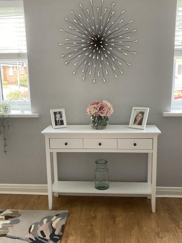 White console online table dunelm