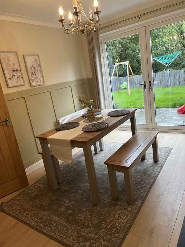 Dunelm table and online bench