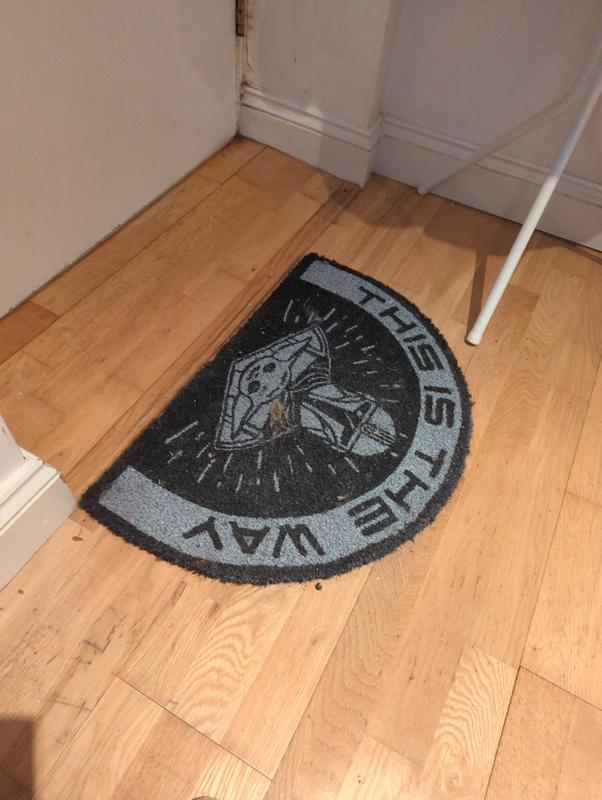 Star Wars Mandalorian Half Moon Coir Doormat