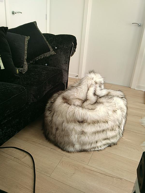 Faux fur bean online bag dunelm