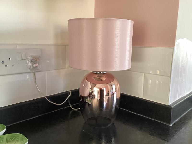 Dunelm pink outlet lamps