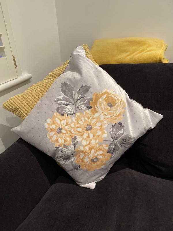 Dunelm grey and yellow cushions sales