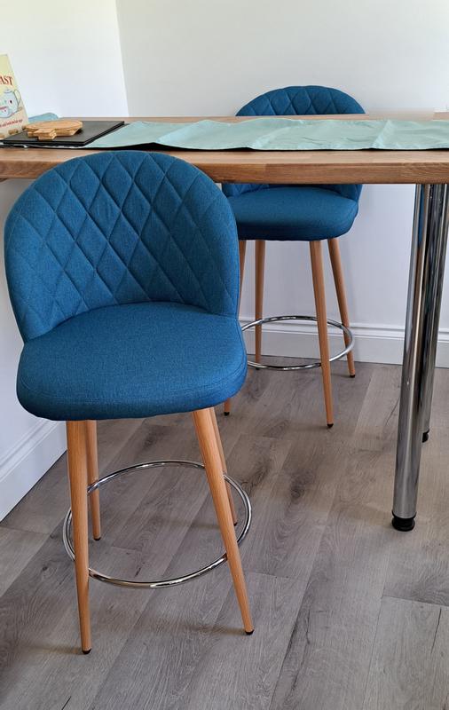 Astrid Fabric Bar Stool Dunelm