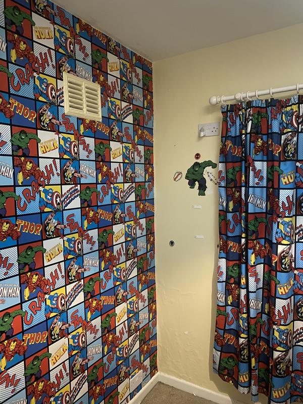 Marvel Comics All Over Print Wallpaper | Dunelm