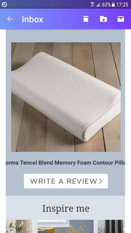 Dorma Tencel Blend Memory Foam Contour Pillow Dunelm