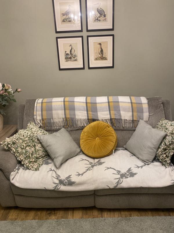 Emerald Clara Circular Cushion Dunelm