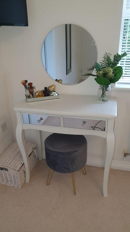 Palais mirrored deals ivory dressing table