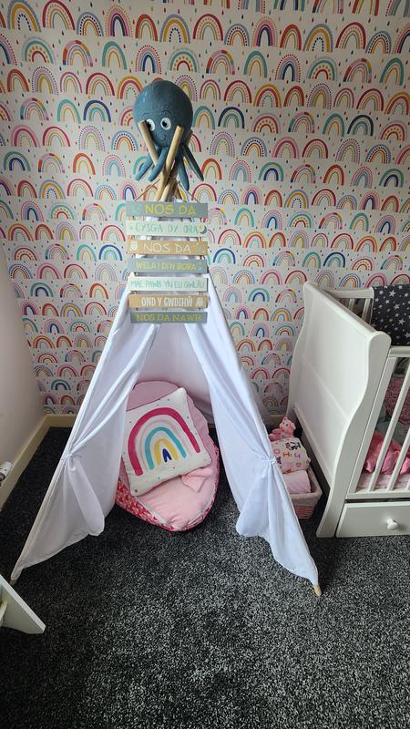 Rainbow Wall Paper Over The Rainbow Wallpaper | Dunelm
