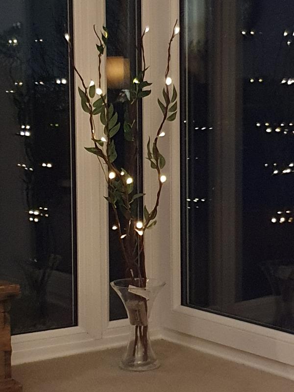 Twig Lights Rose Dunelm