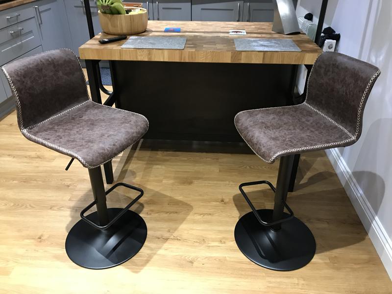 Venice PU Leather Bar Stool Dunelm
