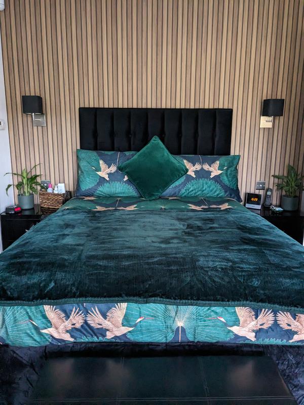 Velvet Double Tansden Headboard Dunelm