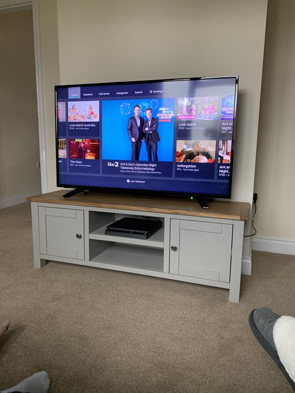 Bromley grey deals wide tv stand