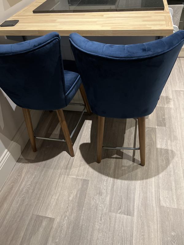 Dunelm blue best sale bar stool