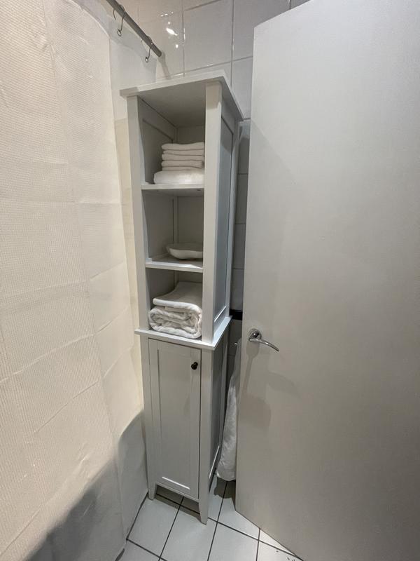 Lynton White Compact Bathroom Tall Unit