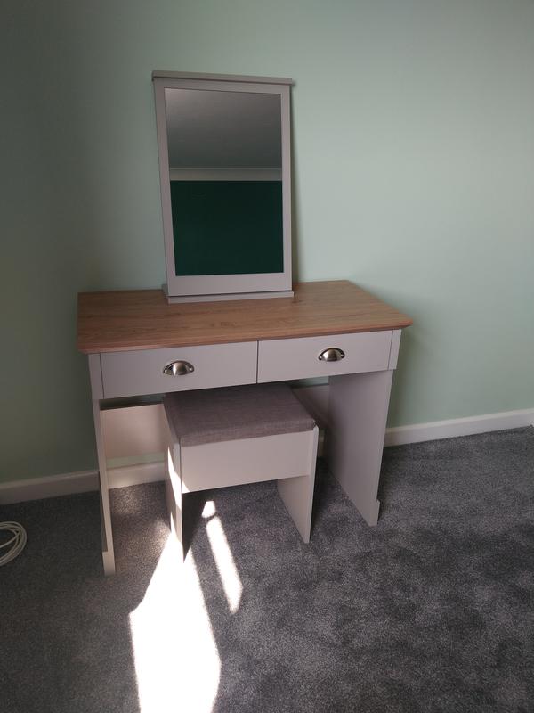 Grey dressing store table dunelm