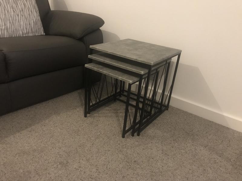 Dunelm grey deals nest of tables