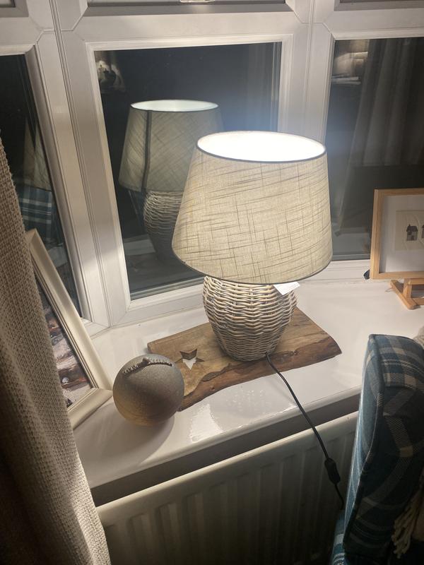 Dunelm deals wicker lamp