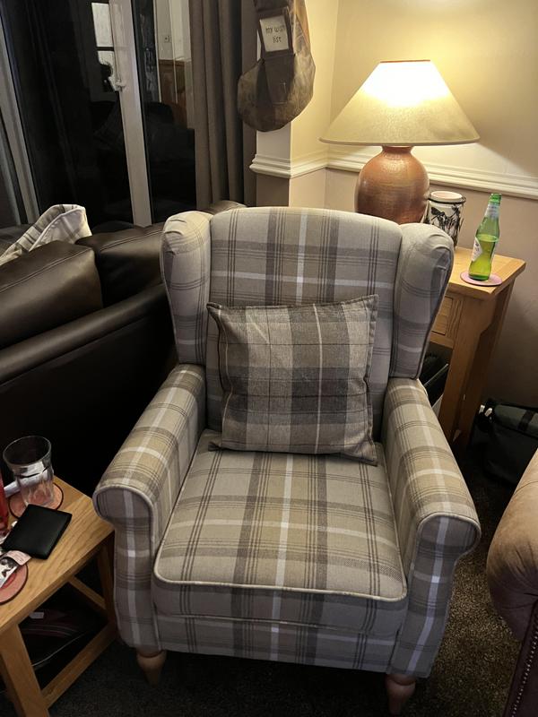 Dunelm tartan chair hot sale