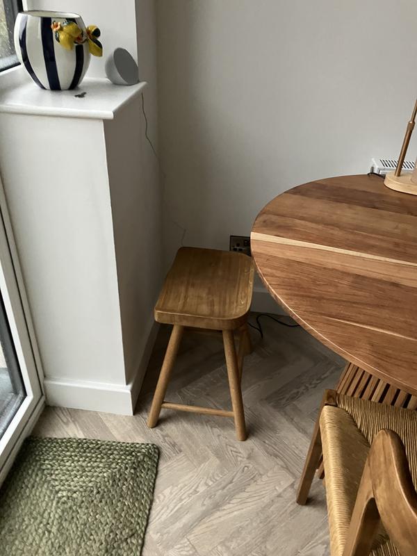 Loxwood Table Height Bar Stool Solid Oak Dunelm