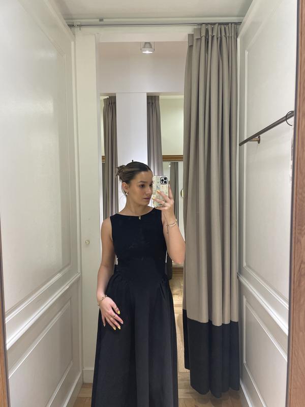 slim fit dress slacks Emese Floral Pleated Maxi Dress