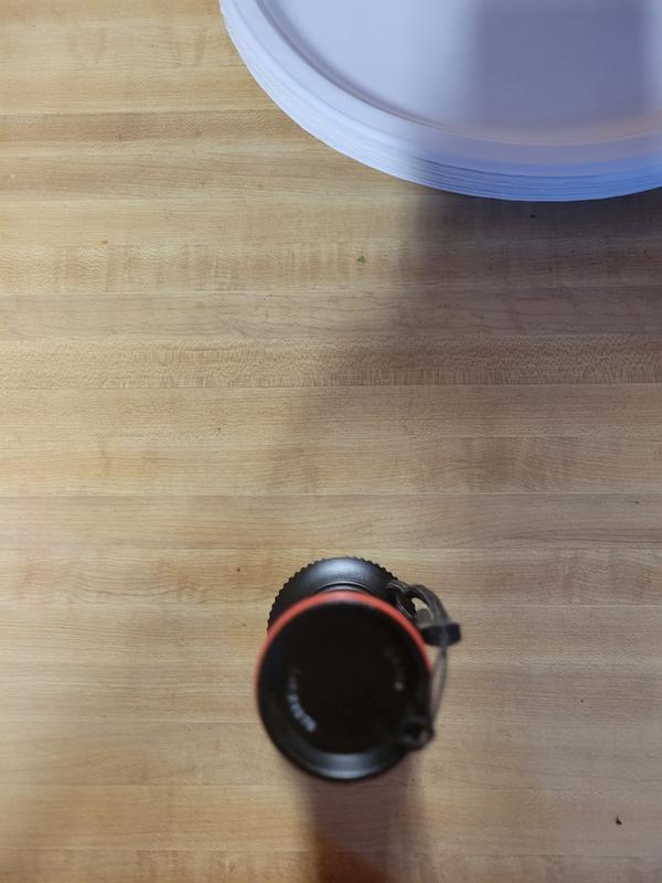 The bottom of the flash light